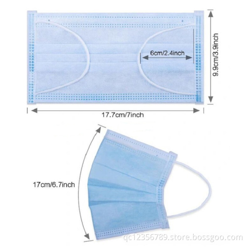 3 Ply Non Woven Medical Surgical Disposable Mask